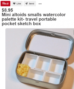 watercolor tin